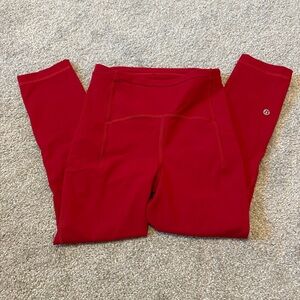 lululemon athletica Red Leggings